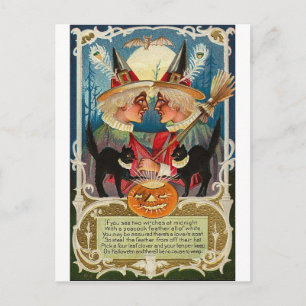 Vintage Halloween Greeting Cards Classic Posters