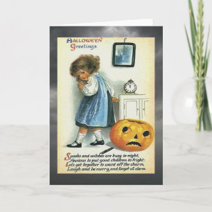 Vintage Halloween Greetings Card