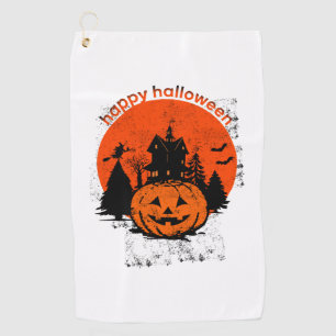Vintage Halloween Happy Halloween 2 Golf Towel