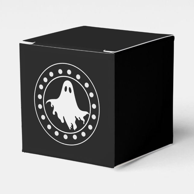 Vintage Halloween Haunted Favour Box (Front Side)