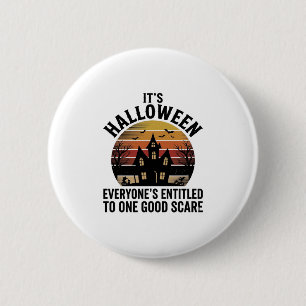 Vintage Halloween Haunted House Good Scare Shirt_1 6 Cm Round Badge