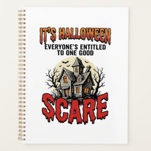 Vintage Halloween Haunted House Scare Shirt Design Planner