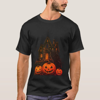 Vintage Halloween Haunted House T-Shirt