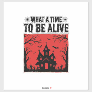 Vintage Halloween Haunted House What A Time Shirt 