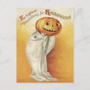Vintage Halloween Holiday Postcard