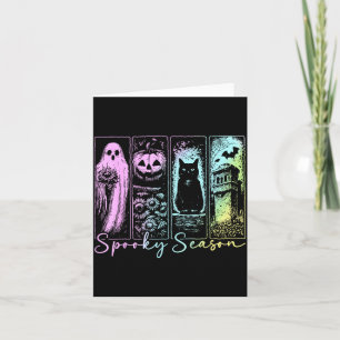 Vintage Halloween Horror Spooky Season Card