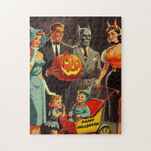 Vintage Halloween Illustration Jigsaw Puzzle