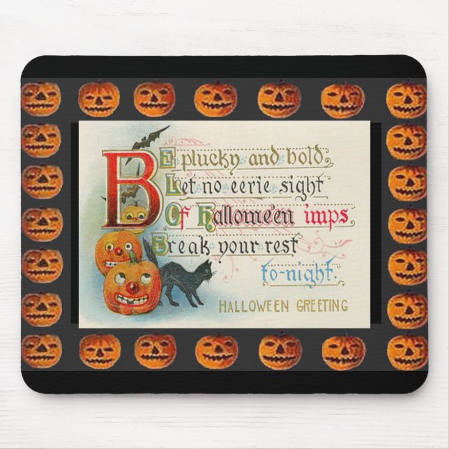 Vintage Halloween Imp Mouse Pad (Front)