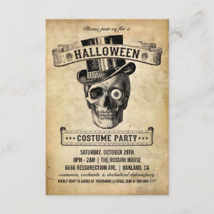 Vintage Halloween Invitation - Costume Party