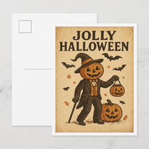 Vintage Halloween Jolly Halloween Postcard