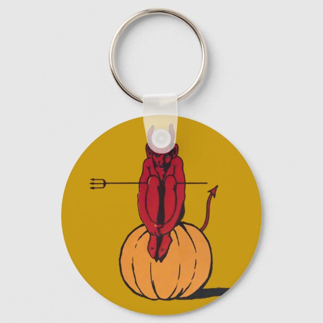 Vintage Halloween Key Ring (Front)