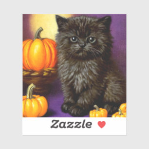 Vintage Halloween Kitten