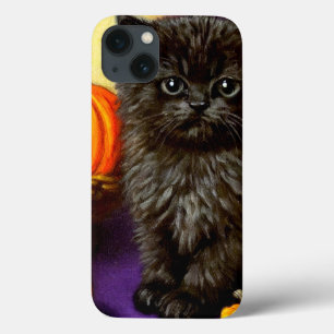 Vintage Halloween Kitten iPhone 13 Case