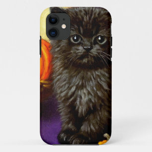 Vintage Halloween Kitten iPhone 11 Case