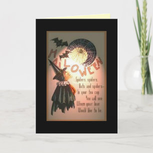 Vintage Halloween "Love spell" Card