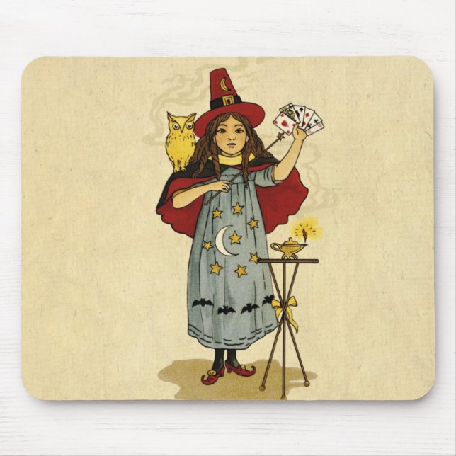 Vintage Halloween Magic Mouse Pad (Front)