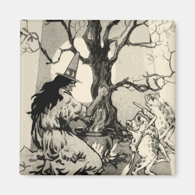 Vintage Halloween Magnet (Front)