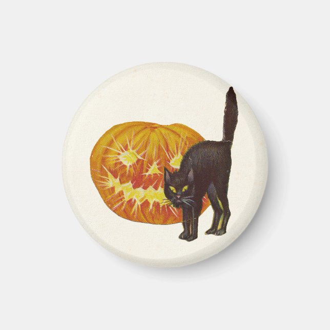 Vintage Halloween Magnet (Front)