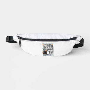 Vintage Halloween Mask Quote Vector Design_1 Bum Bags