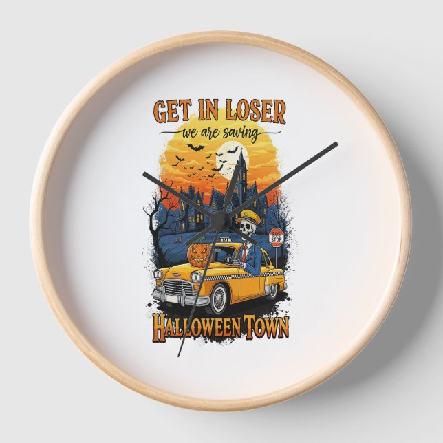 Vintage Halloween Movie Clock (Front)