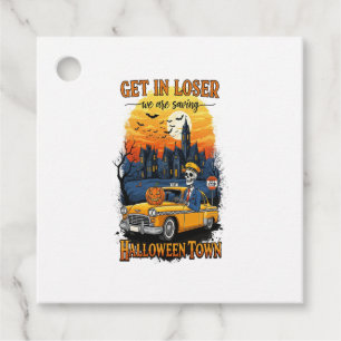 Vintage Halloween Movie Favour Tags