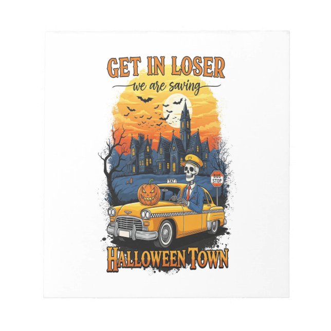 Vintage Halloween Movie Notepad (Front)
