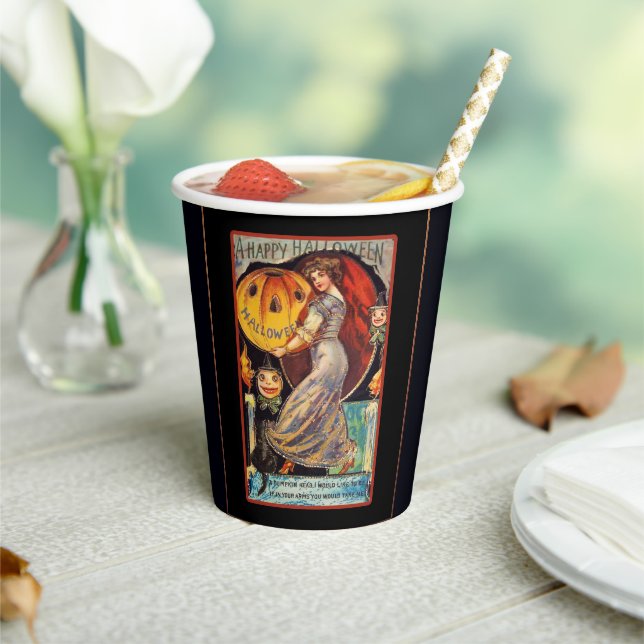 Vintage Halloween Paper Cup (Insitu)