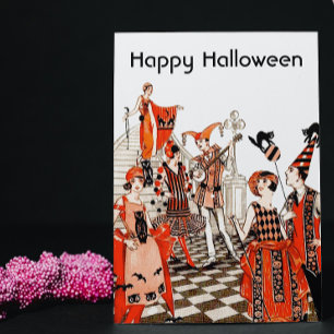 Vintage Halloween Party Card