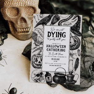 Vintage Halloween Party Costume Party Invitation