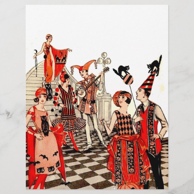 Vintage Halloween Party Flyer (Front)