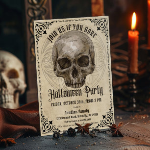 Vintage Halloween Party Invitation