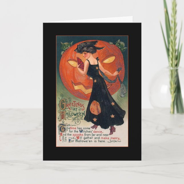 Vintage Halloween Party Invite With Bloody Text (Front)