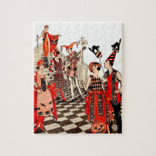 Vintage Halloween Party  Jigsaw Puzzle