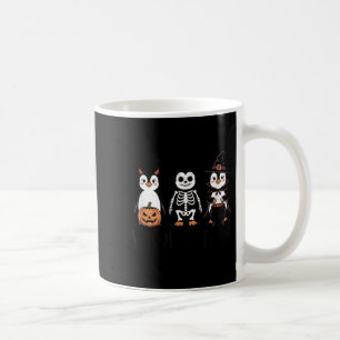 Vintage Halloween Penguin Trick Or Waddle Spooky  Coffee Mug