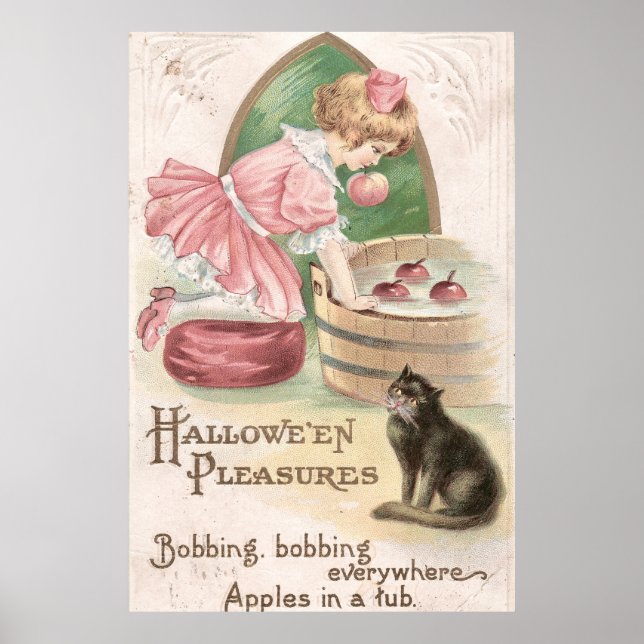Vintage Hallowe'en Pleasures Poster (Front)