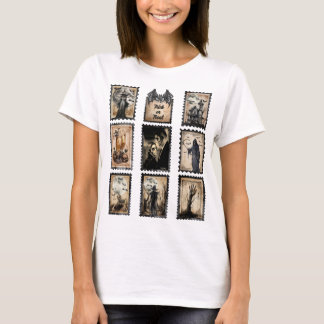 Vintage Halloween Postage Stamps, Add Your Photo T-Shirt