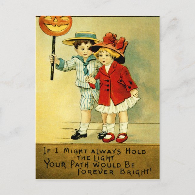 Vintage Halloween Postcard (Front)