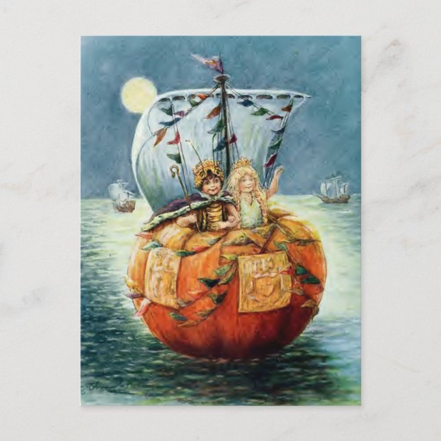 Vintage Halloween Postcard (Front)