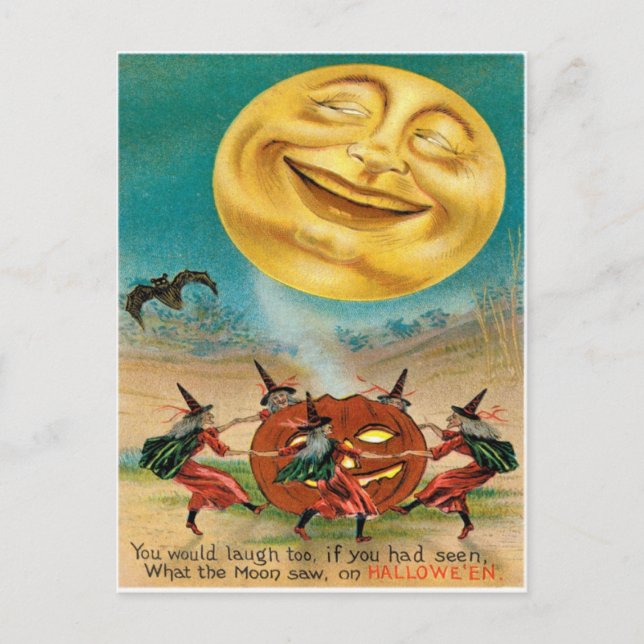 Vintage Halloween Postcard (Front)