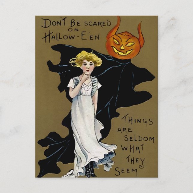 Vintage Halloween Postcard (Front)