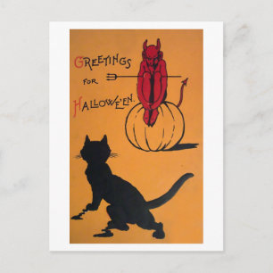 Vintage Halloween Postcard