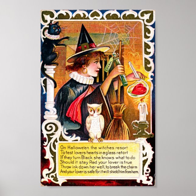 Vintage Halloween Poster (Front)