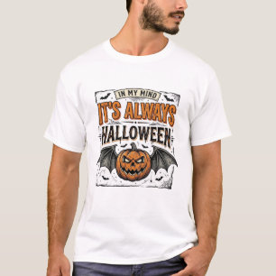 Vintage Halloween Pumpkin Bat Typography Shirt Des