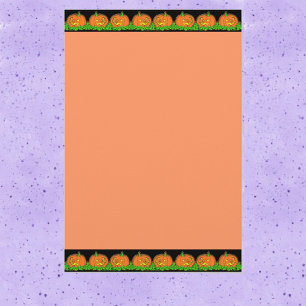Vintage Halloween Pumpkin Border Stationery