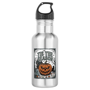 Vintage Halloween Pumpkin Cat Tis The Season Shirt 532 Ml Water Bottle