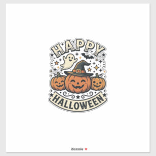 Vintage Halloween Pumpkin Ghost Shirt Design_1