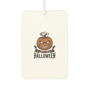 Vintage Halloween Pumpkin Gothic Shirt Design_1 Car Air Freshener