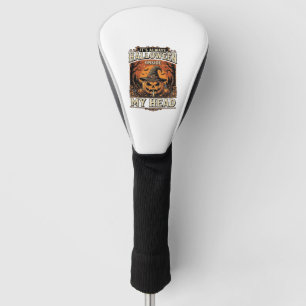 Vintage Halloween Pumpkin Witch Hat Shirt Design_1 Golf Head Cover