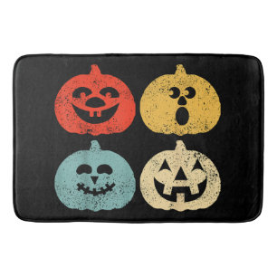 Vintage Halloween Pumpkin Women, Men, Kids, Funny  Bath Mat