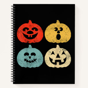 Vintage Halloween Pumpkin Women, Men, Kids, Funny  Notebook